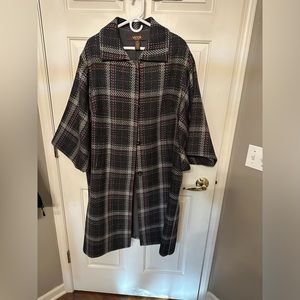 Grey and pink Dress coat sz 16W